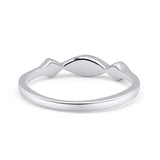 Marquise Vintage Style Petite Dainty Fashion Thumb Ring Lab Created Opal Solid 925 Sterling Silver