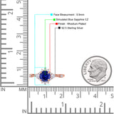 Halo Art Deco Bridal Wedding Engagement Ring Rhodium Plated Round Simulated Cubic Zirconia 925 Sterling Silver