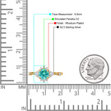 Halo Art Deco Bridal Wedding Engagement Ring Rhodium Plated Round Simulated Cubic Zirconia 925 Sterling Silver