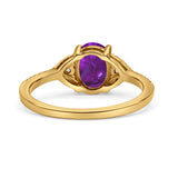 Art Deco Oval Wedding Engagement Ring Rhodium Plated Simulated Cubic Zirconia 925 Sterling Silver