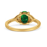 Art Deco Oval Wedding Engagement Ring Rhodium Plated Simulated Cubic Zirconia 925 Sterling Silver