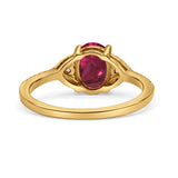 Art Deco Oval Wedding Engagement Ring Rhodium Plated Simulated Cubic Zirconia 925 Sterling Silver