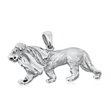 22mm Lion Pendant Solid 925 Sterling Silver