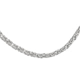 4.5MM 100 Byzantine Chain .925 Sterling Silver Sizes "8-28" Inches