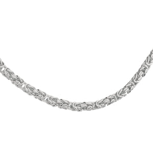 6MM 140 Byzantine Chain .925 Sterling Silver Sizes "8-28" Inches