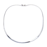 3MM Plain Flat Choker Chain .925 Sterling Silver With Clasp-5.5