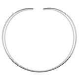 10MM Plain Collar Choker Chain .925 Sterling Silver -5.25