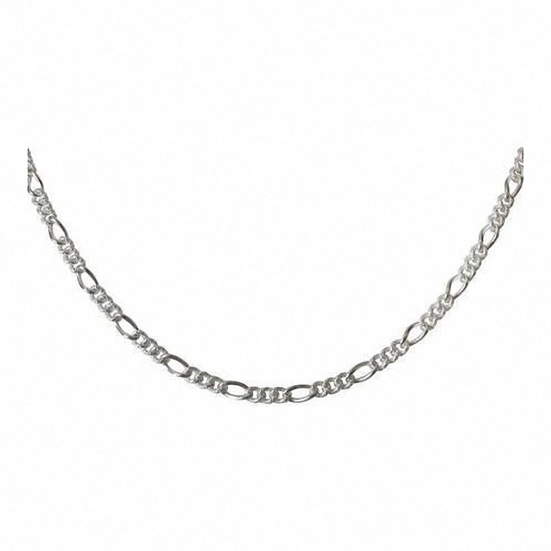 His Her Figaro Chain Necklace Charm in 925 Sterling Silver 100 Guage 4MM Men Women Unisex Figaro Link Chain Necklace Gift