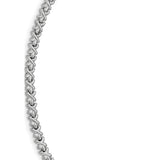 1.4MM Criss Cross Chain .925 Solid Sterling Silver Available In 16-20 Inches