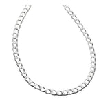 4.5MM 120 Curb Link Chain .925 Sterling Silver Sizes "7.5-30" Inches