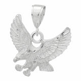 DC Eagle Pendant 925 Sterling Silver 30mm Choose Color