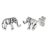 6mm Tiny Elephant Earrings 925 Sterling Silver Elephant Stud Post Choose Color