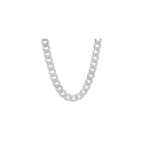 9.6MM 220 Curb Flat Link Chain .925 Solid Sterling Silver Sizes "8-32"