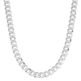3MM 050 Curb Flat Link Chain .925 Solid Sterling Silver Sizes "16-20"