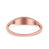 North Star Ring Oxidized Band Solid 925 Sterling Silver Thumb Ring (6mm)