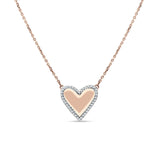 diamond heart pendant