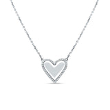 diamond heart pendant