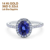 14K Gold 0.93ct Oval G SI Diamond Engagement Ring Size 6.5