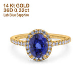 14K Gold 0.93ct Oval G SI Diamond Engagement Ring Size 6.5