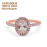 14K Gold 0.93ct Oval G SI Diamond Engagement Ring Size 6.5