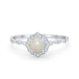 14K Gold 0.99ct Round Petite Dainty 6mm G SI Diamond Engagement Wedding Ring