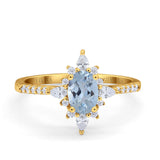 14K Gold 1.54ct Vintage Oval 8mmx6mm G SI Diamond Engagement Wedding Ring