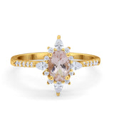 14K Gold 1.54ct Vintage Oval 8mmx6mm G SI Diamond Engagement Wedding Ring