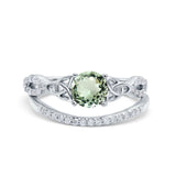 14K Gold 1.05ct Round 6mm G SI Diamond Engagement Bridal Wedding Ring