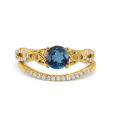 14K Gold 1.05ct Round 6mm G SI Diamond Engagement Bridal Wedding Ring