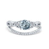 14K Gold 1.05ct Round 6mm G SI Diamond Engagement Bridal Wedding Ring