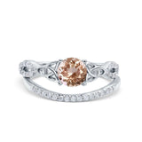 14K Gold 1.05ct Round 6mm G SI Diamond Engagement Bridal Wedding Ring