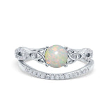 14K Gold 1.05ct Round 6mm G SI Diamond Engagement Bridal Wedding Ring