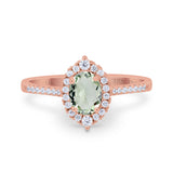 14K Gold 1.53ct Oval G SI Diamond Engagement Ring