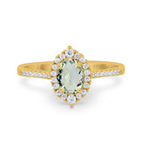 14K Gold 1.53ct Oval G SI Diamond Engagement Ring