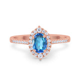 14K Gold 1.53ct Oval G SI Diamond Engagement Ring