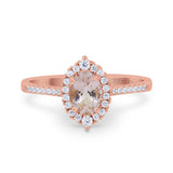 14K Gold 1.53ct Oval G SI Diamond Engagement Ring