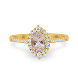 14K Gold 1.53ct Oval G SI Diamond Engagement Ring