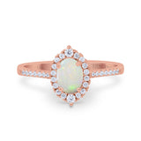 14K Gold 1.53ct Oval G SI Diamond Engagement Ring