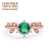 14K Gold Round G SI 1.02ct Diamond Engagement Ring