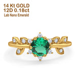 14K Gold Round G SI 1.02ct Diamond Engagement Ring