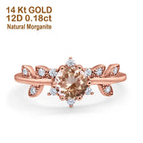 14K Gold Round G SI 1.02ct Diamond Engagement Ring