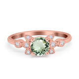 14K Gold 1.37ct Round 7mm G SI Diamond Engagement Wedding Ring