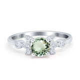14K Gold 1.37ct Round 7mm G SI Diamond Engagement Wedding Ring