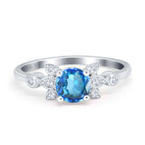 14K Gold 1.37ct Round 7mm G SI Diamond Engagement Wedding Ring