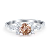 14K Gold 1.37ct Round 7mm G SI Diamond Engagement Wedding Ring