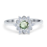 14K Gold 1.01ct Round 6mm G SI Art Deco Diamond Engagement Wedding Ring