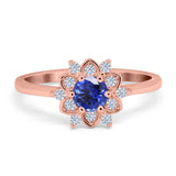 14K Gold 1.01ct Round 6mm G SI Art Deco Diamond Engagement Wedding Ring