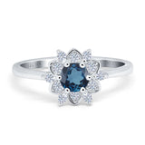 14K Gold 1.01ct Round 6mm G SI Art Deco Diamond Engagement Wedding Ring