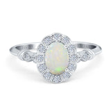 14K Gold 0.9ct Oval 7mmx5mm G SI Diamond Engagement Wedding Ring
