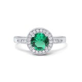 14K Gold 0.94ct Round Art Deco 6mm G SI Diamond Engagement Wedding Ring